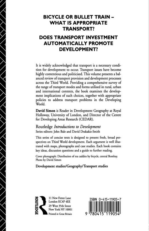 Produktbild: Transport and Development in the Third World