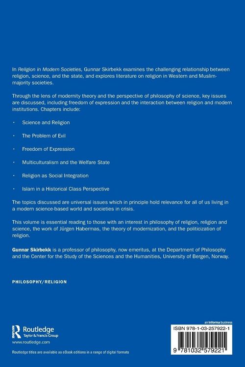 Produktbild: Religion in Modern Societies