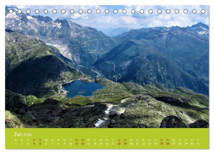 Produktbild: Majest&auml;tische Alpen (Tischkalender 2026 DIN A5 quer), CALVENDO Monatskalender