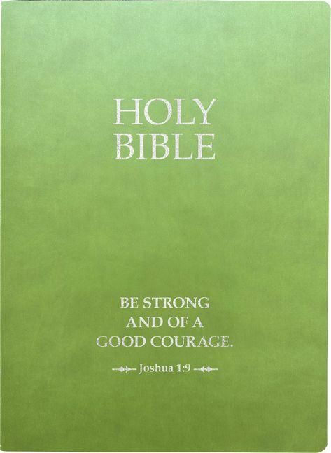 Produktbild: Kjver Holy Bible, Be Strong and Courageous Life Verse Edition, Large Print, Olive Ultrasoft