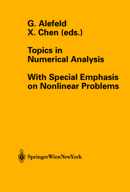 Produktbild: Topics in Numerical Analysis