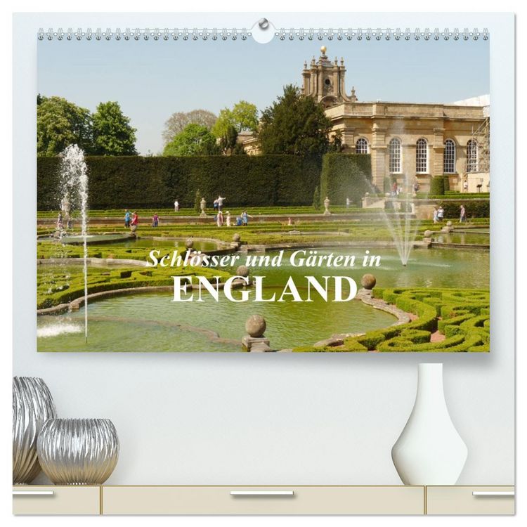 Produktbild: Schl&ouml;sser und G&auml;rten in England (hochwertiger Premium Wandkalender 2026 DIN A2 quer), Kunstdruck in Hochglanz