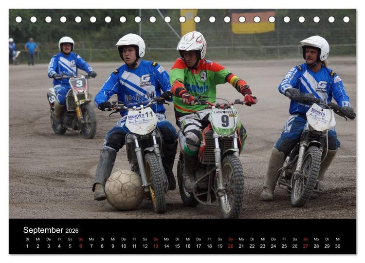 Produktbild: Motorsport: Motoball (Tischkalender 2026 DIN A5 quer), CALVENDO Monatskalender