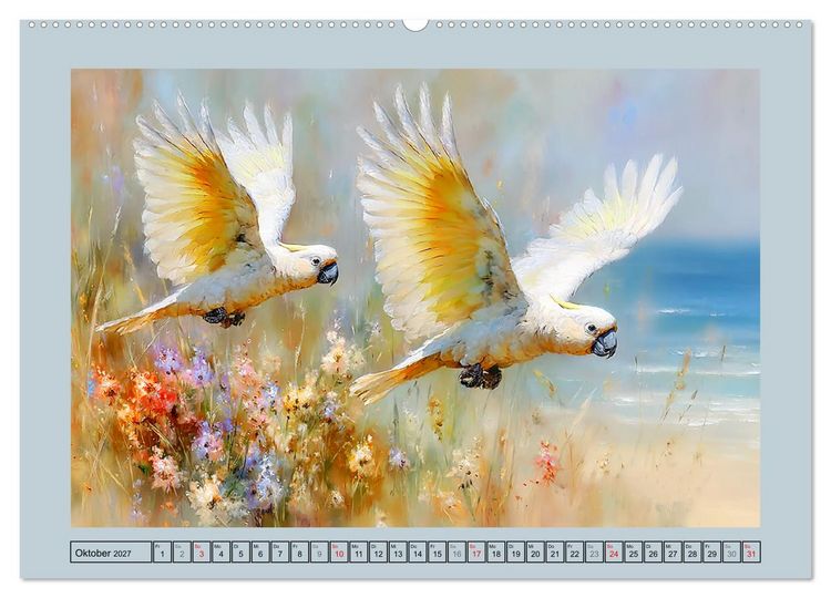 Produktbild: Kakadus. Papageien an Australiens K&uuml;ste (Wandkalender 2027 DIN A2 quer), CALVENDO Monatskalender