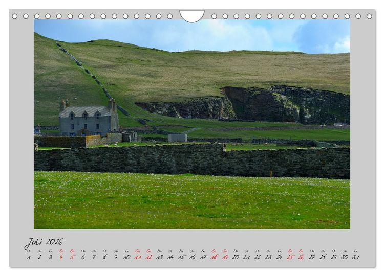 Produktbild: F&auml;r&ouml;er, Shetland, Orkney - Inseln im Nordatlantik (Wandkalender 2026 DIN A4 quer), CALVENDO Monatskalender