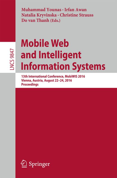 Produktbild: Mobile Web and Intelligent Information Systems