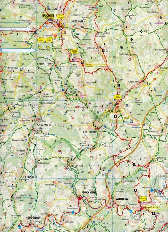 Produktbild: Publicpress Radkarte Kraichgau, Neckar, Odenwald 1:100.000