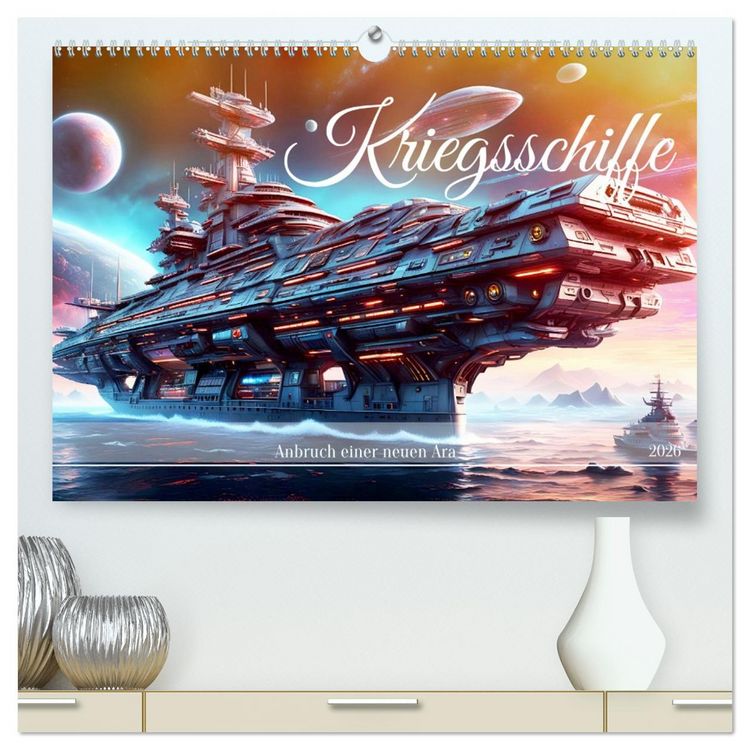 Produktbild: Kriegsschiffe Anbruch einer neuen &Auml;ra (hochwertiger Premium Wandkalender 2026 DIN A2 quer), Kunstdruck in Hochglanz