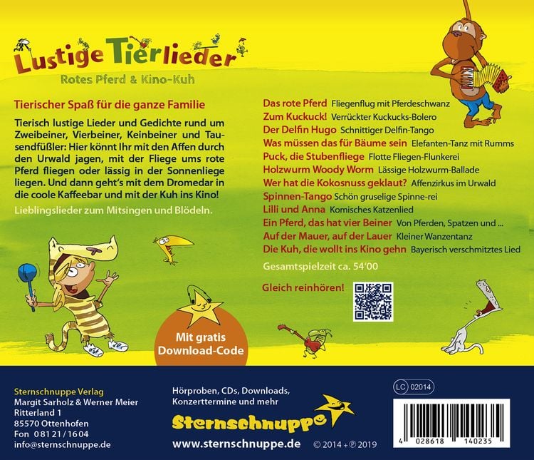 Produktbild: Lustige Tierlieder