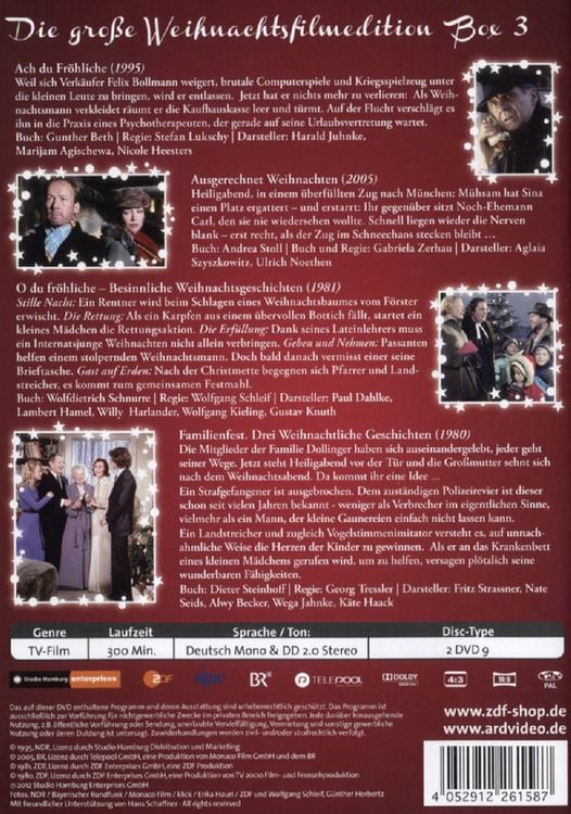 Produktbild: Die gro&szlig;e Weihnachtsfilmedtion-Box 3 [2 DVDs]