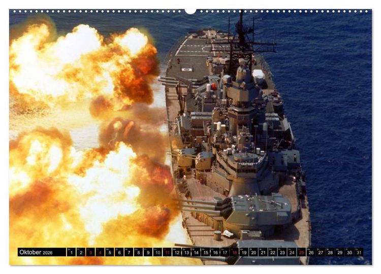 Produktbild: Kriegsschiffe der USA (hochwertiger Premium Wandkalender 2026 DIN A2 quer), Kunstdruck in Hochglanz