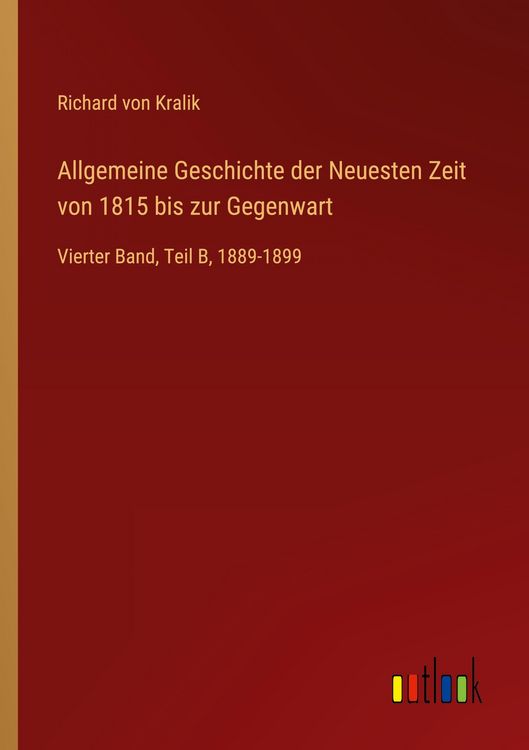 Produktbild: Allgemeine Geschichte der Neuesten Zeit von 1815 bis zur Gegenwart