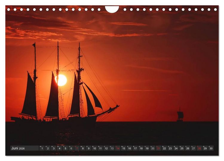Produktbild: Segelimpressionen (Wandkalender 2026 DIN A4 quer), CALVENDO Monatskalender