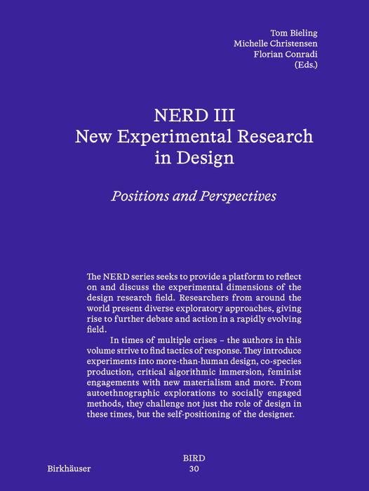 Produktbild: NERD III - New Experimental Research in Design