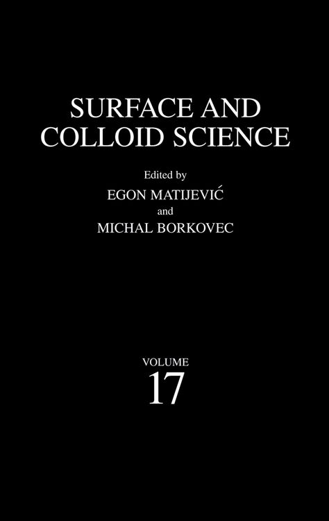 Produktbild: Surface and Colloid Science