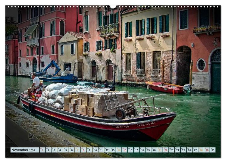 Produktbild: Venedig - sehr privat (hochwertiger Premium Wandkalender 2026 DIN A2 quer), Kunstdruck in Hochglanz