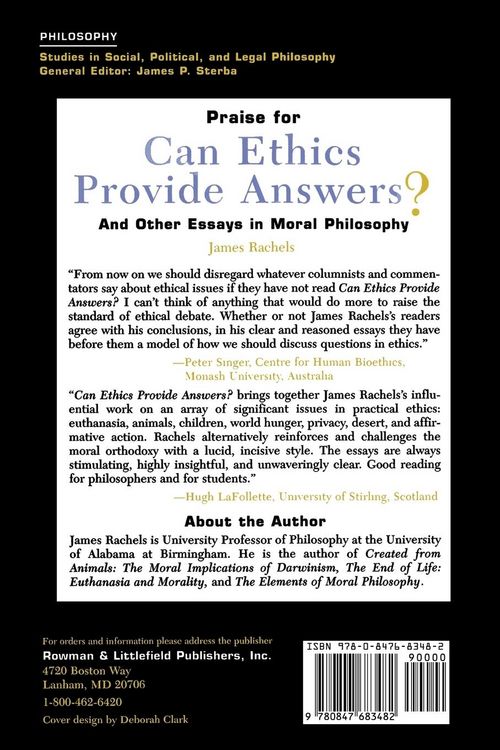 Produktbild: Can Ethics Provide Answers?