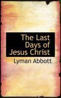 Produktbild: The Last Days of Jesus Christ