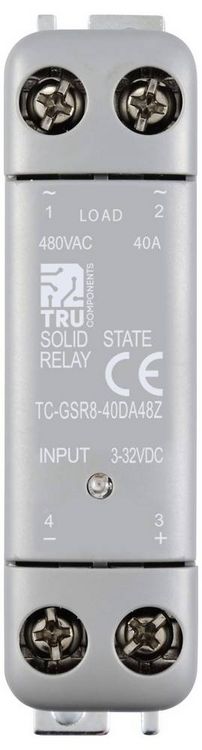 Produktbild: TRU COMPONENTS Halbleiterrelais TC-12705388 40 A Schaltspannung (max.): 480 V/AC Nullspannungsschaltend 1 St.