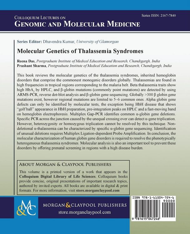 Produktbild: Molecular Genetics of Thalassemia Syndromes