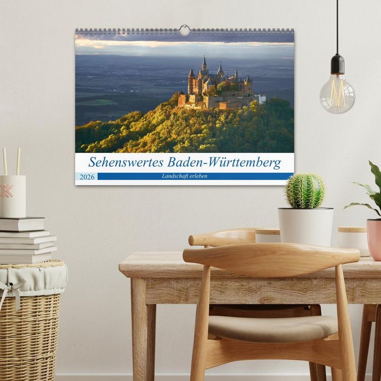 Produktbild: Sehenswertes Baden-W&uuml;rttemberg (Wandkalender 2026 DIN A3 quer), CALVENDO Monatskalender