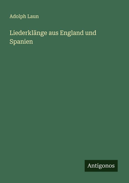 Produktbild: Liederkl&auml;nge aus England und Spanien