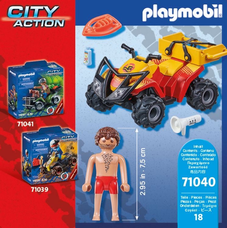 Produktbild: PLAYMOBIL® City Action 71040 Rettungsschwimmer-Quad