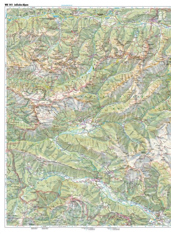 Produktbild: Freytag & berndt Wanderkarte WK 141 Julische Alpen 1:50.000