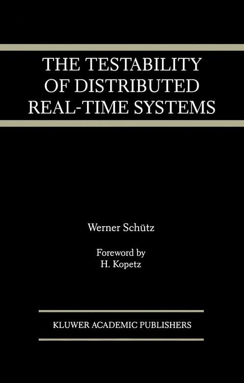 Produktbild: The Testability of Distributed Real-Time Systems