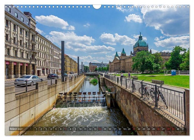 Produktbild: Ein Sommertag in Leipzig (Wandkalender 2027 DIN A3 quer), CALVENDO Monatskalender