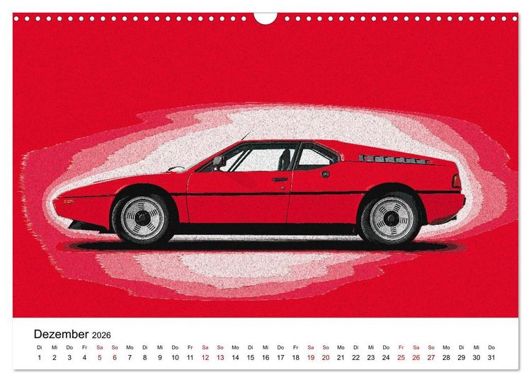 Produktbild: Car Art Edition Sportwagenlegenden (Wandkalender 2026 DIN A3 quer), CALVENDO Monatskalender