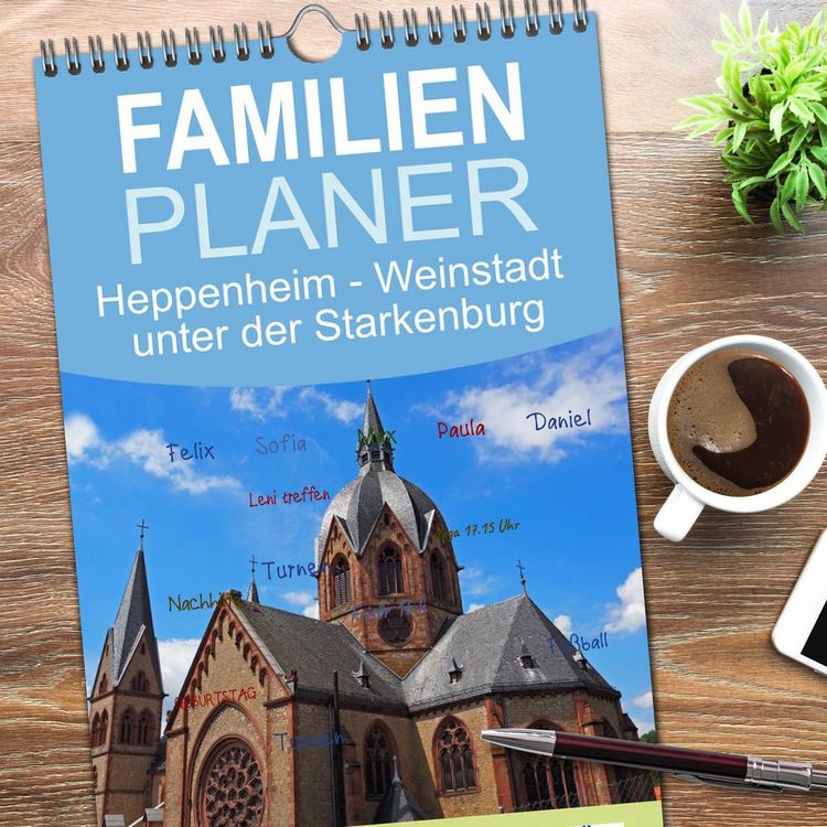 Produktbild: Familienplaner 2026 - Heppenheim - Weinstadt unter der Starkenburg mit 5 Spalten (Wandkalender, 21 x 45 cm) CALVENDO