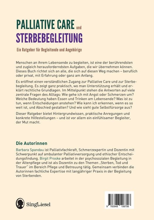 Produktbild: Palliative Care und Sterbebegleitung | Ein Ratgeber f&uuml;r Begleitende und Angeh&ouml;rige