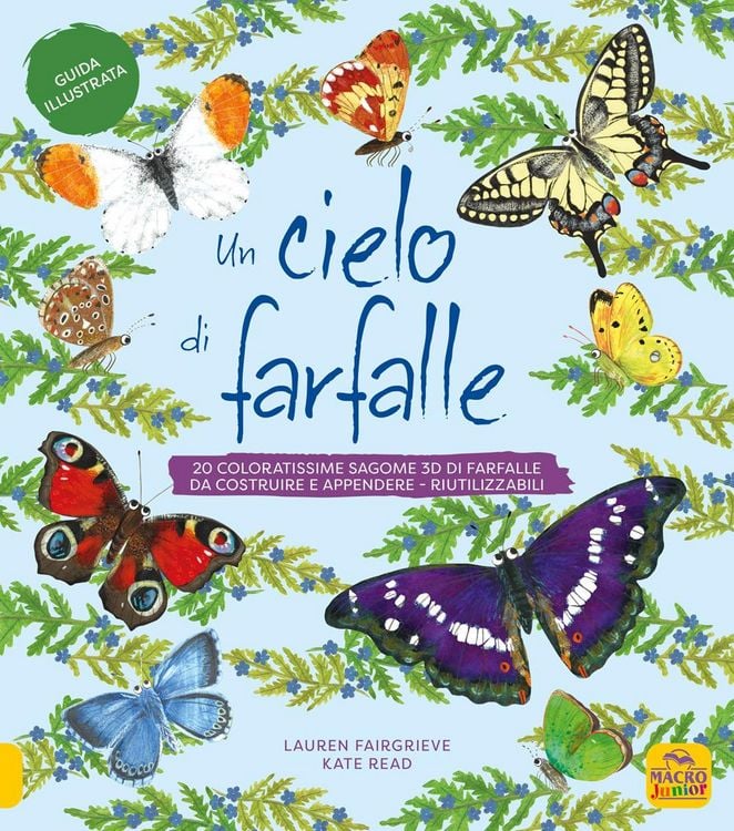Produktbild: Un cielo di farfalle. 20 coloratissime sagome 3D di farfalle da costruire e appendere, riutilizzabili
