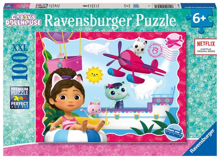 Produktbild: Kinderpuzzle 100 XXL Teile - Gabby s Dollhouse - Katzenabenteuer!