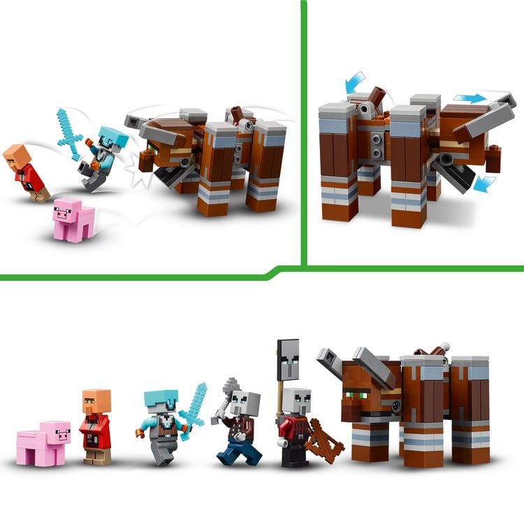 Produktbild: LEGO Minecraft 21278 Ein Verw&uuml;ster am Pl&uuml;nderer-Au&szlig;enposten, Gamer Spiel