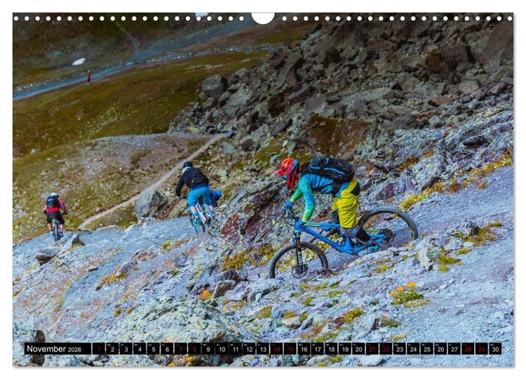 Produktbild: Downhill Action (Wandkalender 2026 DIN A3 quer), CALVENDO Monatskalender