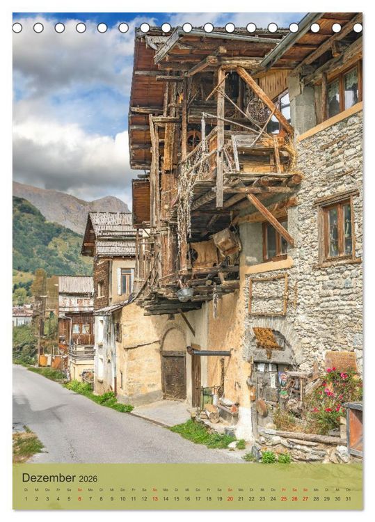 Produktbild: Sch&ouml;ne D&ouml;rfer in der Region Rh&ocirc;ne-Alpes (Tischkalender 2026 DIN A5 hoch), CALVENDO Monatskalender
