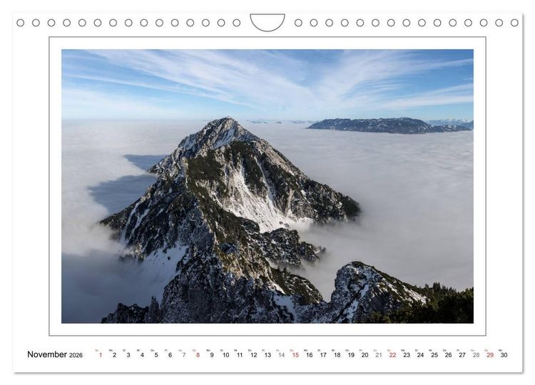 Produktbild: Unterwegs in den Chiemgauer Alpen (Wandkalender 2026 DIN A4 quer), CALVENDO Monatskalender