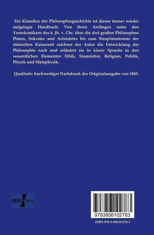 Produktbild: Grundriss der Geschichte der griechischen Philosophie
