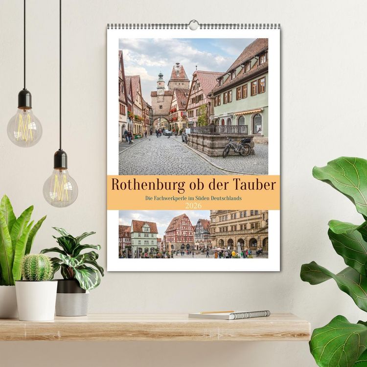 Produktbild: Rothenburg ob der Tauber (Wandkalender 2026 DIN A2 hoch), CALVENDO Monatskalender