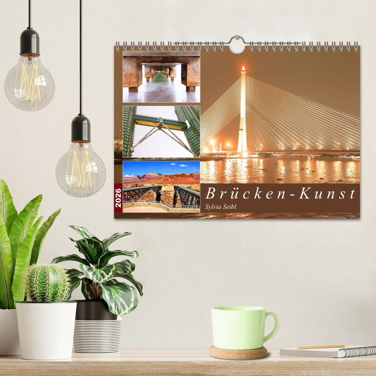 Produktbild: Br&uuml;cken - Kunst (Wandkalender 2026 DIN A4 quer), CALVENDO Monatskalender