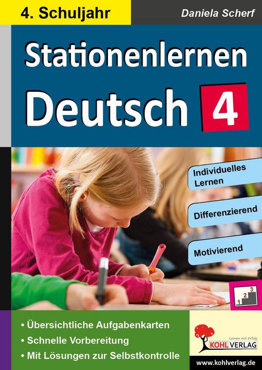 Produktbild: Kohls Stationenlernen Deutsch 4. Schuljahr