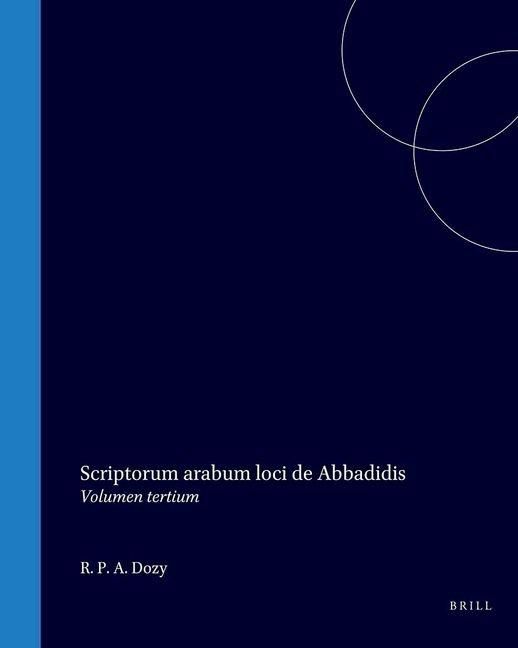Produktbild: Scriptorum Arabum Loci de Abbadidis
