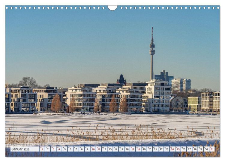 Produktbild: Deutsche Stadtansichten (Wandkalender 2026 DIN A3 quer), CALVENDO Monatskalender