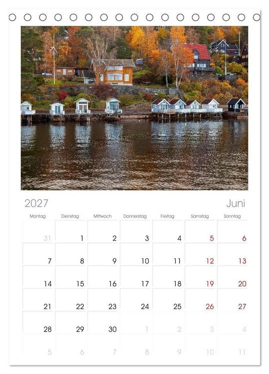 Produktbild: Tischplaner 2027 - Oslo mit dem Oslofjord (A5 Tischkalender zum Aufstellen) CALVENDO