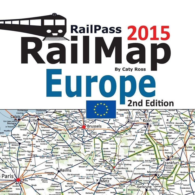 Produktbild: RailPass RailMap Europe 2015