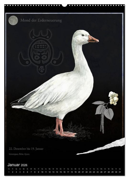 Produktbild: Medizinrad - die indianischen Monde im Jahreskreis (hochwertiger Premium Wandkalender 2026 DIN A2 hoch), Kunstdruck in Hochglanz