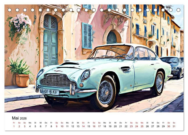 Produktbild: Surreale Autofreuden (Tischkalender 2026 DIN A5 quer), CALVENDO Monatskalender