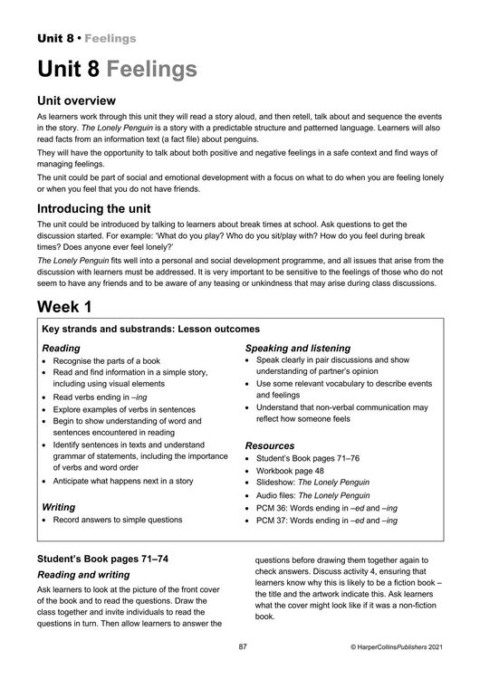 Produktbild: Collins Cambridge International Primary English - Cambridge International Primary English Teacher's Guide: Stage 1